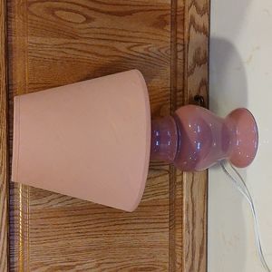 2 Pink Lamps with shades